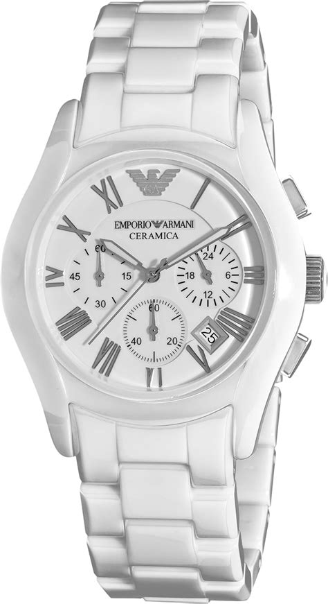 emporio armani white ceramic watch